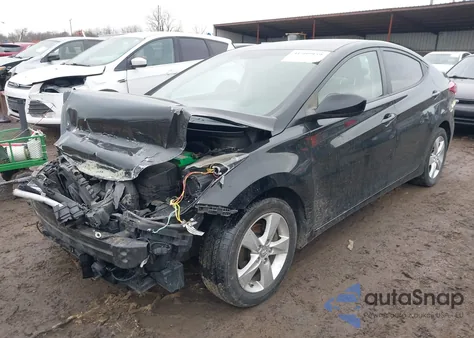 2012 Hyundai Elantra Gls z USA, uszkodzony, nr VIN 5NPDH4AEXCH125915